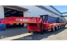 7 Axle Low Bed Truck Trailer will export to Congo