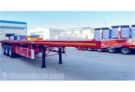 Triple Axle Flat Deck Trailer will be transport to Mongolia