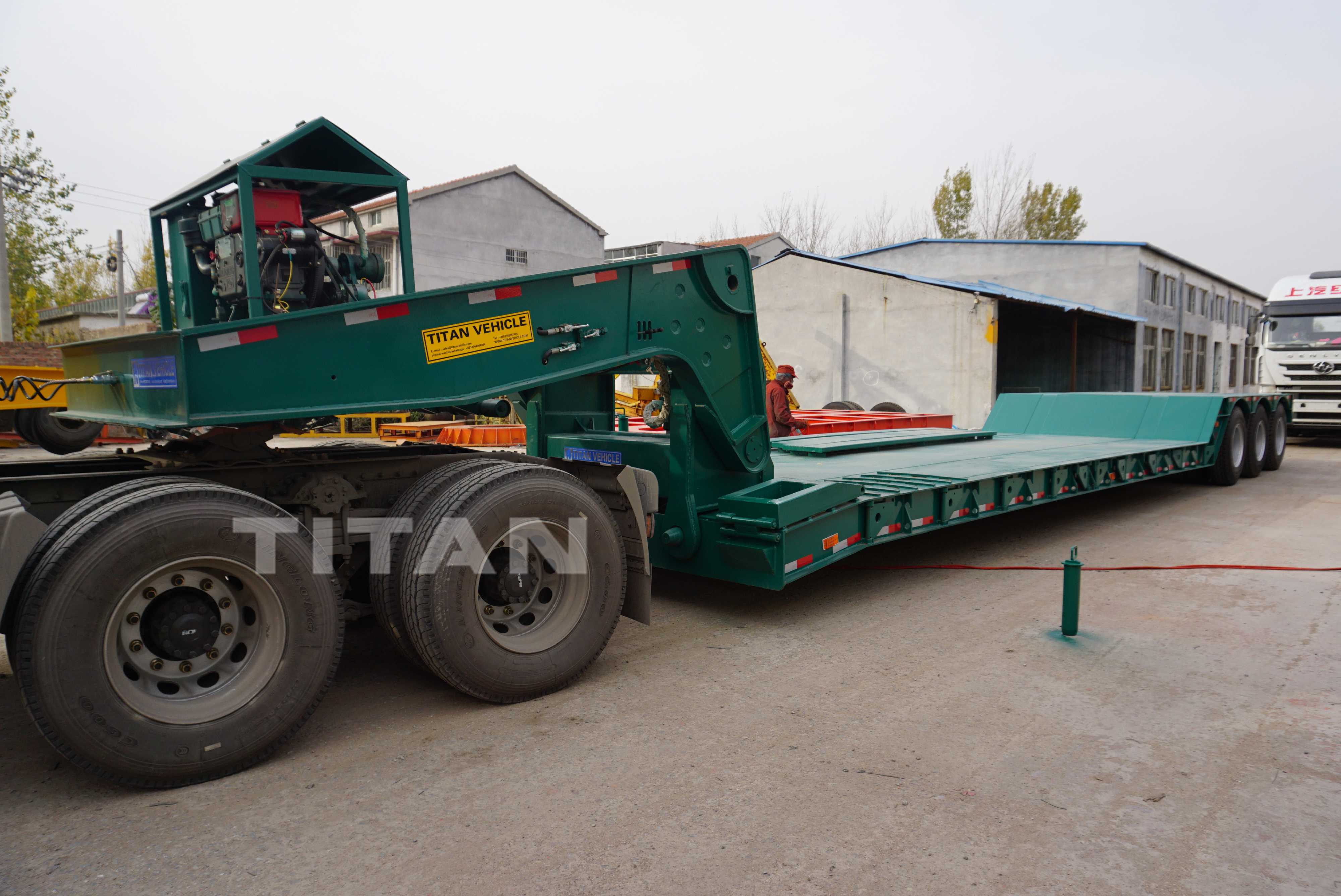  Gooseneck Lowboy Trailer