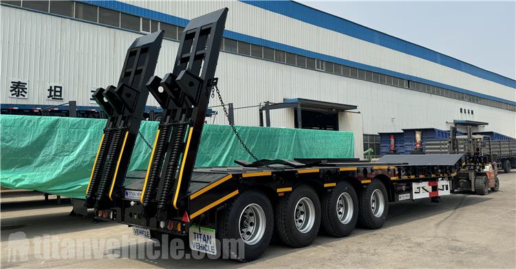 4 Axle 100Tons Lowbed Trailers for Sale In Dominica