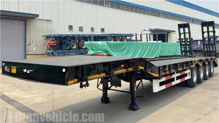 4 Axle 100Tons Lowbed Trailers for Sale In Dominica