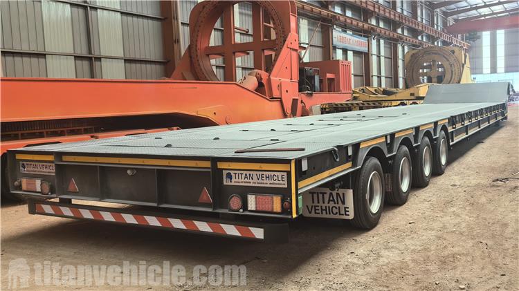4 Axle 100 Ton Folding Neck Lowboy Trailer for Sale In Nigeria Lagos