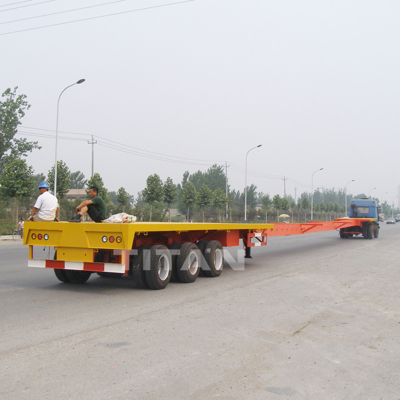 extendable telescopic blade trailer for wind blade