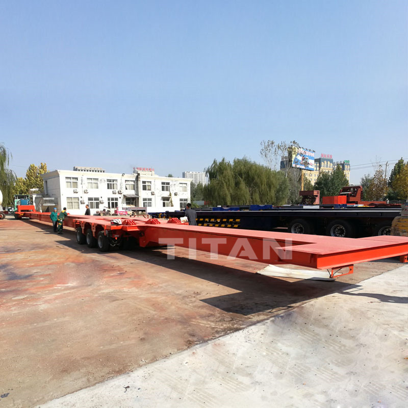 titan extendable modular windmill turbine blade trailer for carrying