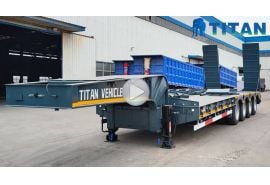 4 Axle 80 Ton Low Bed Trailer
