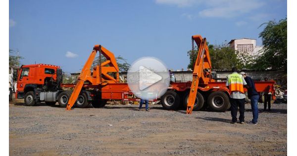 Djibouti Customers Using TITAN Side Lifter Trailer