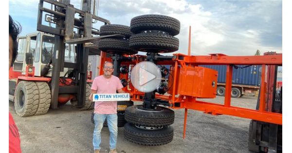 TITAN 20 ft Container Chassis Trailer Feedback from South America