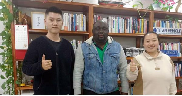Ghana Customer Visited TITAN and Ordered Tri Axle Trailer