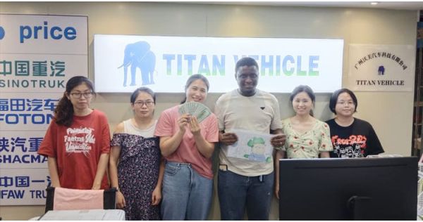 Mali Customers Came to TITAN Vehice to Order a 70000 Liters Diesel Fuel Tanker Trailer
