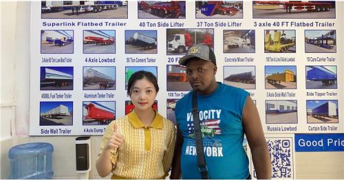 Cameroon Customer Come to TITAN to Buy 6 Car Carrier Trailer