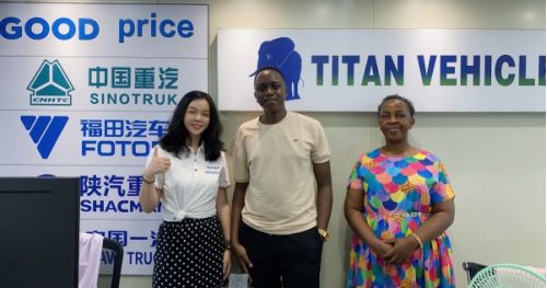 Congolese Guests Bought 40 Ft Flatbed Semi Trailers in TITAN Vehicle