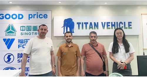 Saudi Arabia Customers Bought 40 Ft Flatbed Trailer from TITAN VEHICLE 