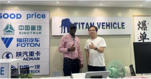 Guinean Customers Visit TITAN to Purchase Lowbed Trailers