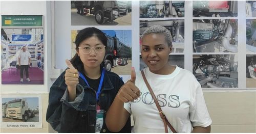 Tanzania Customer Came to TITAN for Buying Tri Axle Dump Trailer