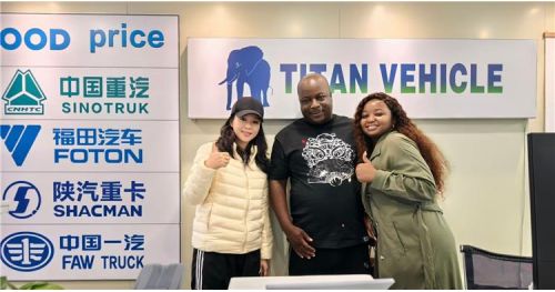Guyana Customer Visit TITAN for Lowbed Semi Trailer