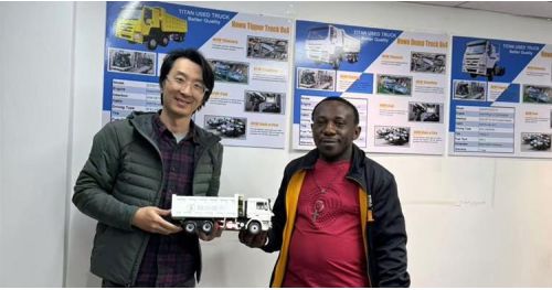 Congo Customer Visit TITAN to Buy Used Howo Dump Truck