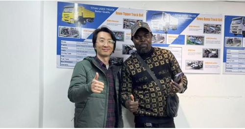 Zambian Customer Come to TITAN to Buy Howo Truck Head