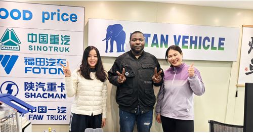 Jamaica Customers Visited Titan Vehicle to Purchased 40 Foot Container Chassis Trailer