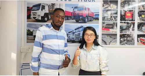 Burkina Faso Customers Visited Titan and Purchased 3 Axle Lowbed Semi Trailer