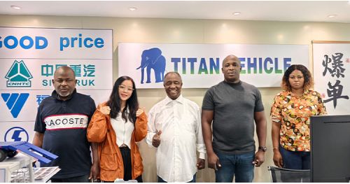 Rwandan Customer Visit TITAN to Buy Animal Transport Trailer