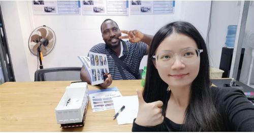 Mali Customer Visit TITAN to Buy Howo NX 380 Dump Truck