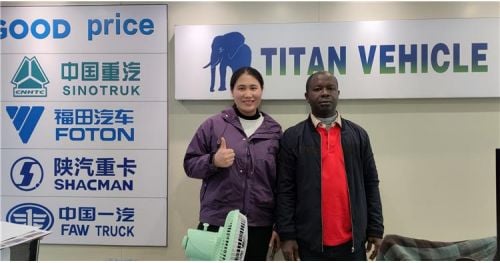 Sierra Leone Cutomer Visit TITAN Buying Fuel Tanker Trailer