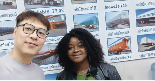 Jamaican Customer Purchased 4 Axle Semi Dump Trailer from Titan