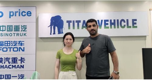 Tanzania Customers Came to Titan to Buy 40 Ft Flatbed Semi Trailer