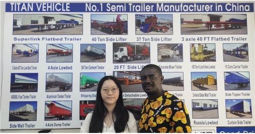 Djibouti Customer Placed Order for Flatbed Semi Trailer on Site