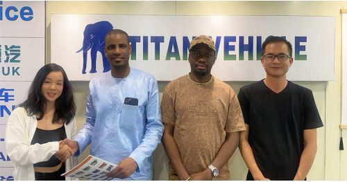 Tanzania Customers Visited Titan to Purchase 30000 Liters Diesel Fuel Tanker Trailer