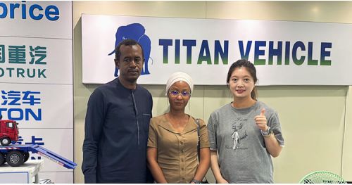 Ugandan Customers Come to Titan to Buy Flatbed Trailers