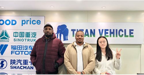 Zimbabwe Customers Visited TITAN to Purchase Drop Side Trailer 