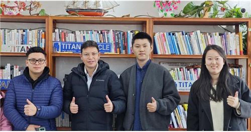 Brazil Customer Come to Titan to Buy Tri Axle Trailer