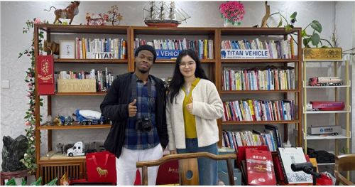 Mali Customer Visited and Purchased 4 Axle Flatbed Trailer