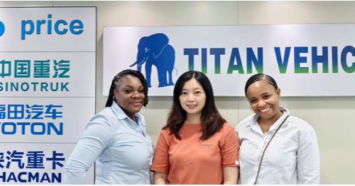 Sierra Leone Customer Visited TITAN and Purchased Lowbed Trailer