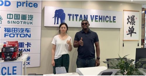 Zimbabwe Customer Purchased TITAN 4 Axle Flatbed Trailer for Heavy Cargo Transportation