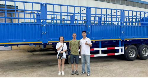 Algerian Customer Visit TITAN Factory to Purchase Fence Semi Trailer