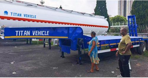 Ghanaian Customer Visit Titan and Purchase Lowbed Trailers