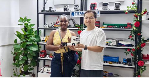 Mali Customer Visited Titan and Purchased Flat Deck Trailer
