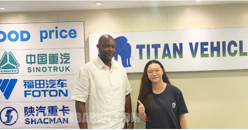 Ghanaian Customer Visited Titan and Purchased Flat Deck Trailers