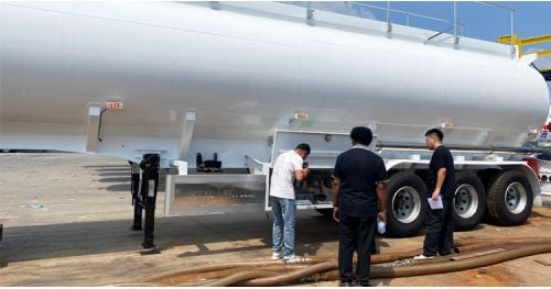 Mali Customers Visited Titan and Ordered Diesel Fuel Tanker Trailer