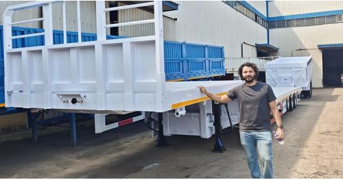 Customer from Costa Rica Visit TITAN Factory to Buy Flatbed Trailer