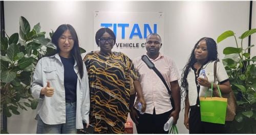 Nigerian Customer Visits TITAN to Buy 3 Axle 80 Ton Detachable Gooseneck Trailer