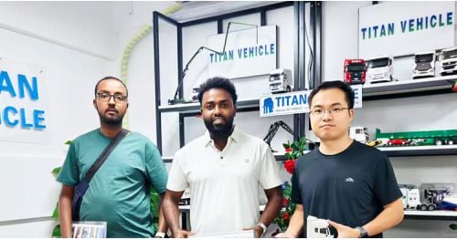 Zambian Customer Visit TITAN to Buy 40 Ft Flatbed Trailer