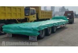 80 Ton Lowbed Truck Trailer will be shipped to Gabon