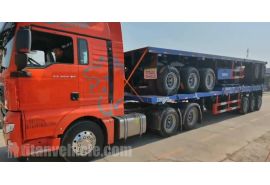 3/2 Axle Flatbed Semi Trailer will be sent to Mauritian