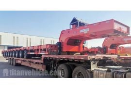 9 Axle Extendable Windmill Blade Transport Trailer will be sent to Vietnam