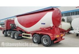 2 Axle 50 Ton Bulk Cement Tanker Trailer will be sent to Congo