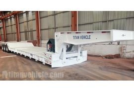 Triple Axle 70 Ton Removable Gooseneck Trailer will be sent to Nigeria Lagos