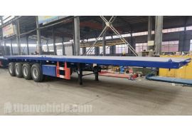 4 Axle 48 Ft Flatbed Trailer will be shipped to Malta